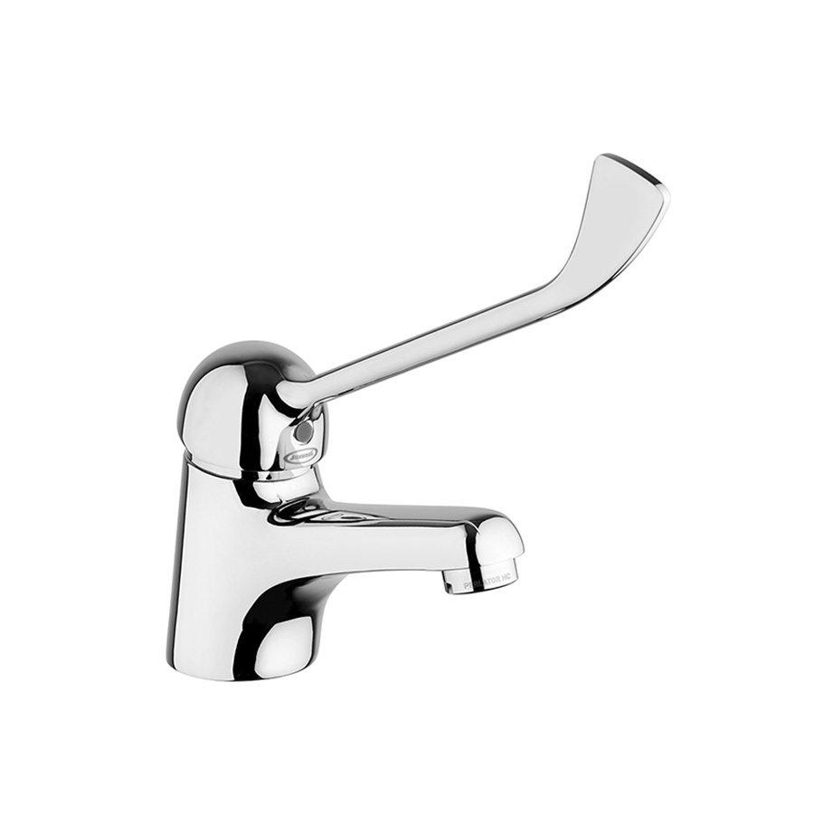 Medical-lever basin mixer, 1”1/4 pop-up waste
