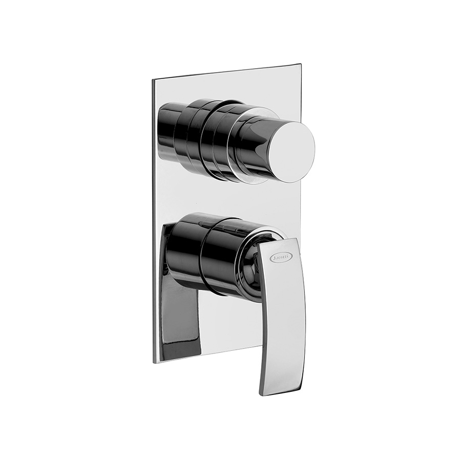Built-in single-lever bath-shower mixer with 5-way rotary diverter valve
