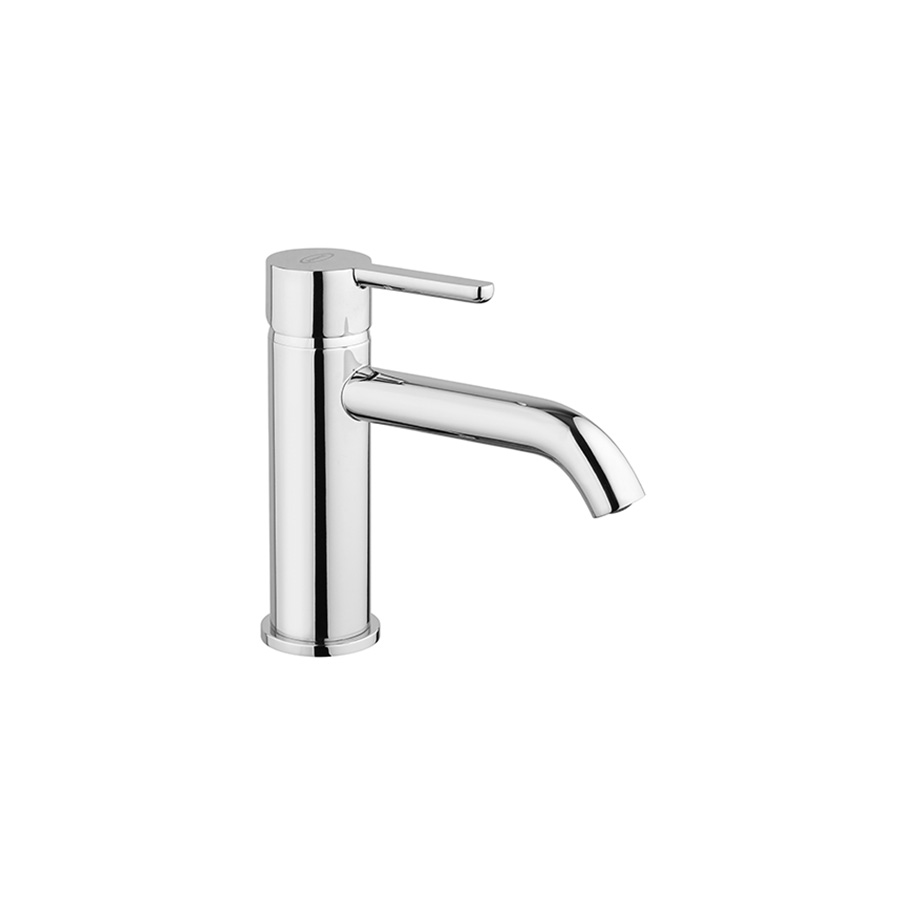 Single-lever basin mixer without pop-up waste
